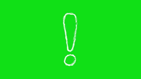 Exclamation mark symbol hand-drawn scribble animation. Pen marker doodle st.. Stock Footage 337904516
