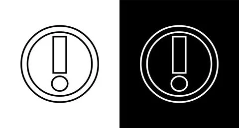 Exclamation Mark symbol icon for web, ui, mobile apps. Exclamation Mark icon イラスト素材