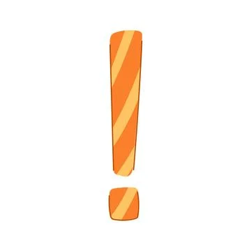 Exclamation mark symbol indicating warning attention or danger Stock Illustration