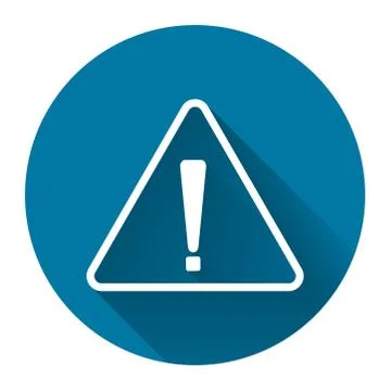 Exclamation mark symbol,Yellow Warning Dangerous icon on white background,Sim Stock Illustration