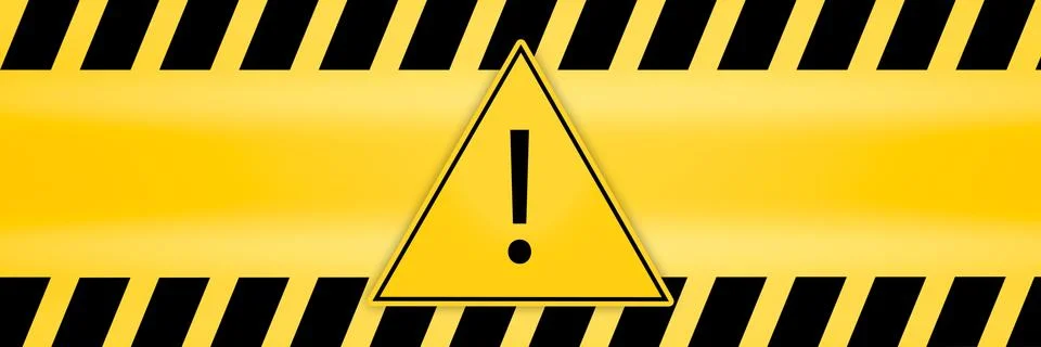 Exclamation mark in triangle frame attention caution danger sign and warning  イラスト素材