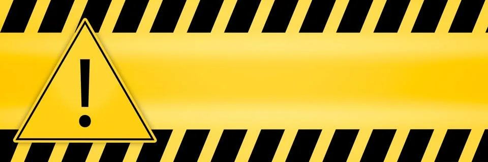 Exclamation mark in triangle frame attention caution danger sign and warning  Stock-Illustration