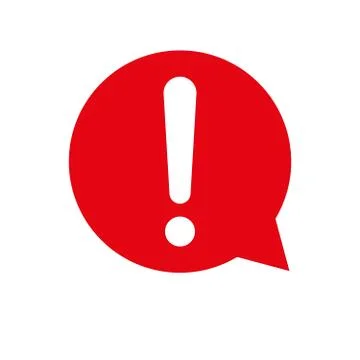 Exclamation mark vector icon Stock Illustration