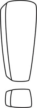 Exclamation Mark Warning Icon Illustration Stock Illustration