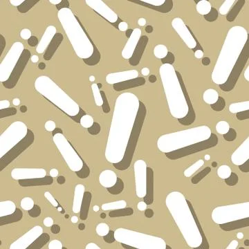 Exclamation Mark Warning Sign Shadow Seamless Background Stock Illustration