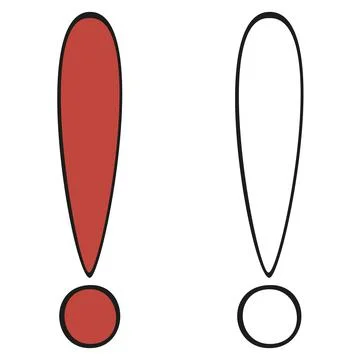 Exclamation marks Иллюстрация