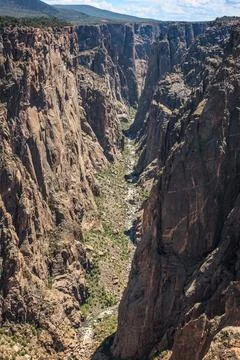 Exclamation Point Dramatic Views, Black Canyon of the Gunnison National Park Stock Photos