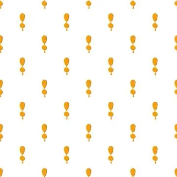 Exclamation point from honey pattern Illustrazione stock