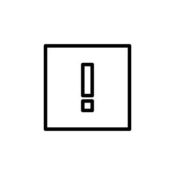 Exclamation point icon. Element of simple icon for websites, web design, mobile 스톡 일러스트