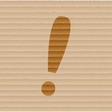 The exclamation point icon Flat with abstract background Stock Illustration