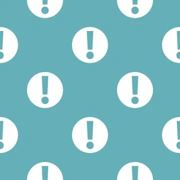 Exclamation point pattern seamless blue Illustrazione stock