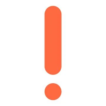 Exclamation Point Sign Attention Icon Illustrazione stock