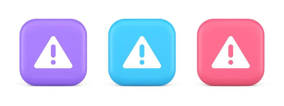 Exclamation point triangle button attention advice mark important informati.. イラスト素材