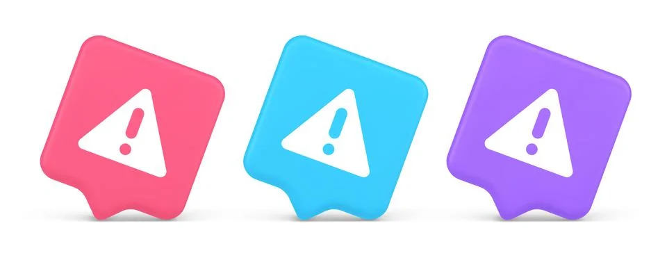 Exclamation point triangle button attention advice mark important informati.. Stock Illustration