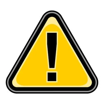 Exclamation Point Warning Attention Hazard Sign Stock-Illustration