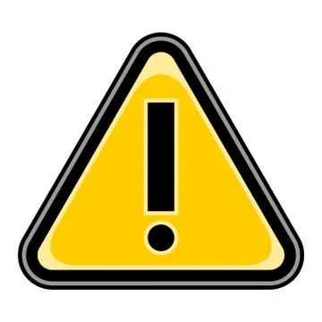 Exclamation Point Warning Attention Hazard Sign Stock-Illustration