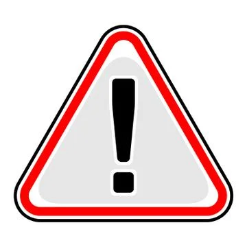Exclamation Point Warning Attention Hazard Sign Stock-Illustration