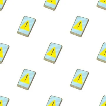 Exclamation on screen pattern seamless vector 스톡 일러스트