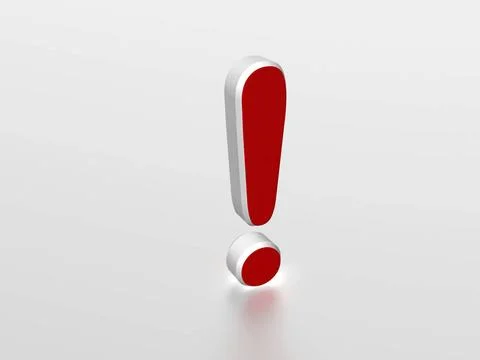 Exclamation sign Exclamation sign - computer generated image Copyright: xZ... Stock Photos