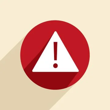 Exclamation sign icon Illustrazione stock