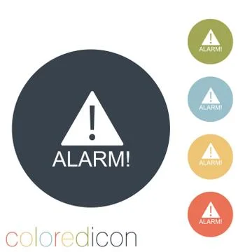 Exclamation sign icon 스톡 일러스트