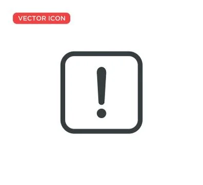 Exclamation Sign Icon Vector Illustration Design Illustrazione stock