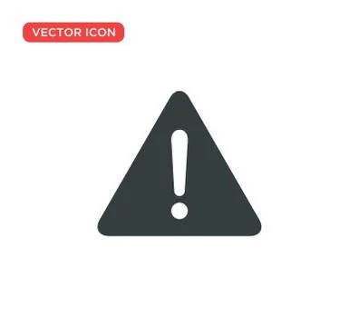 Exclamation Sign Icon Vector Illustration Design Stock Illustration