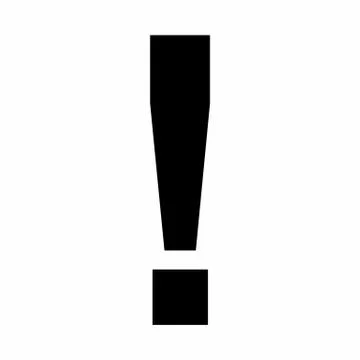 Exclamation sign illustration Stock Illustration