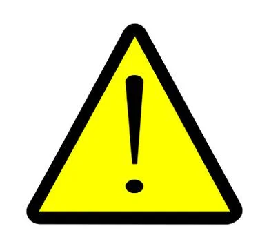Exclamation Warning Sign Stock Illustration