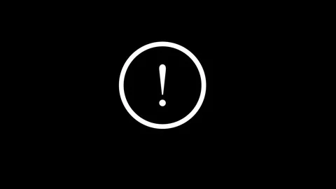 Exclamatory icon animated video Stock Footage 294938201