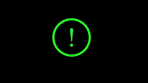 Exclamatory icon animated video Stock Footage 294938203