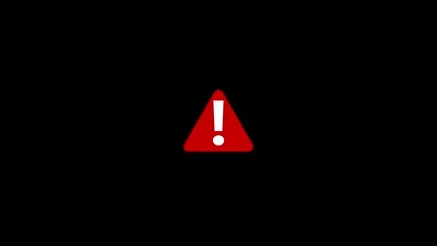 Exclamatory Triangle Icon Animation – Alert Message Design Stock Footage 282577238