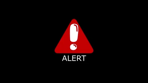 Exclamatory Triangle Icon Animation – Alert Message Design Stock Footage 282577239