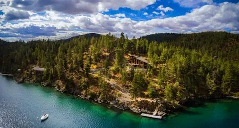 Excluded house in the forrest Stock Photos