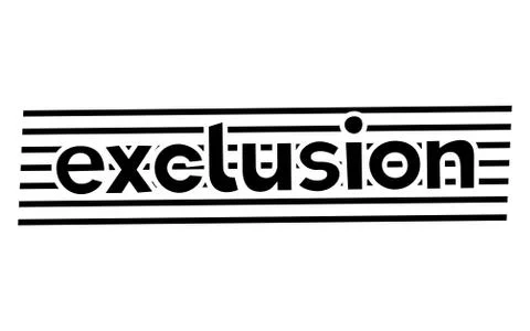 Exclusion stamp typ Stock Illustration