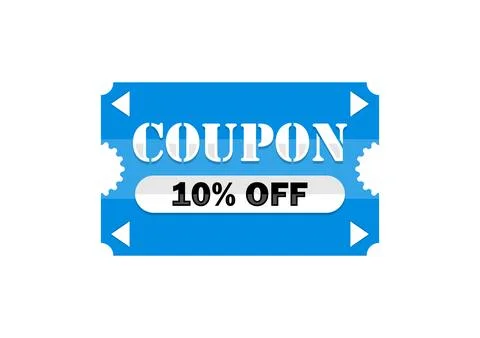 Exclusive 10% Discount Coupon Code Stock-Illustration