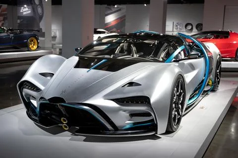 Exclusive 2022 Hyperion XP-1 Prototype supercar powered by a hydrogen and electr Stock Photos