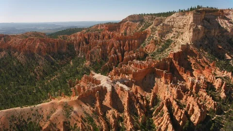 Exclusive 8K version.  Aerial view of Bryce Canyon National Park.  Shot on RED Stock Footage 130405723