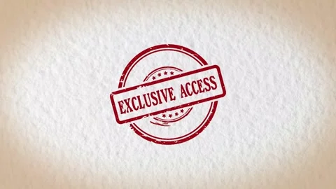 EXCLUSIVE ACCESS stamp style word Stock Footage 319477817