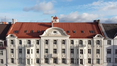 Exclusive architecture building in Riga old city 動画素材 123633111
