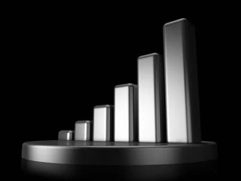 Exclusive black graph Stock-Illustration