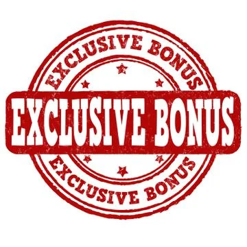 Exclusive bonus stamp Stock Illustration