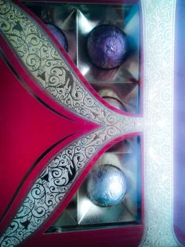 Exclusive box of chocolates Stock Photos