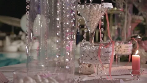 Exclusive candy bar at the wedding 스톡 동영상 86604874