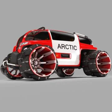 Exclusive design of a multi-purpose off-road cross-country vehicle for use in Stock Illustration