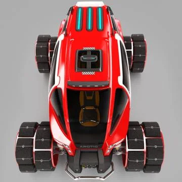 Exclusive design of a multi-purpose off-road cross-country vehicle for use in Stock Illustration