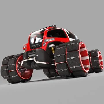Exclusive design of a multi-purpose off-road cross-country vehicle for use in Stock Illustration