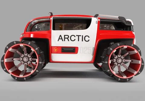 Exclusive design of a multi-purpose off-road cross-country vehicle for use in Stock Illustration