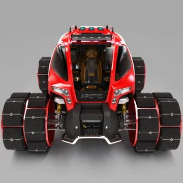 Exclusive design of a multi-purpose off-road cross-country vehicle for use in Stock Illustration