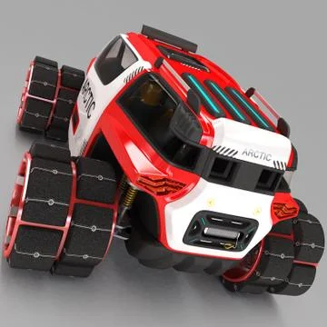 Exclusive design of a multi-purpose off-road cross-country vehicle for use in Stock Illustration